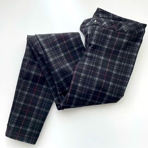Jacob Black Plaid Skinny Pants